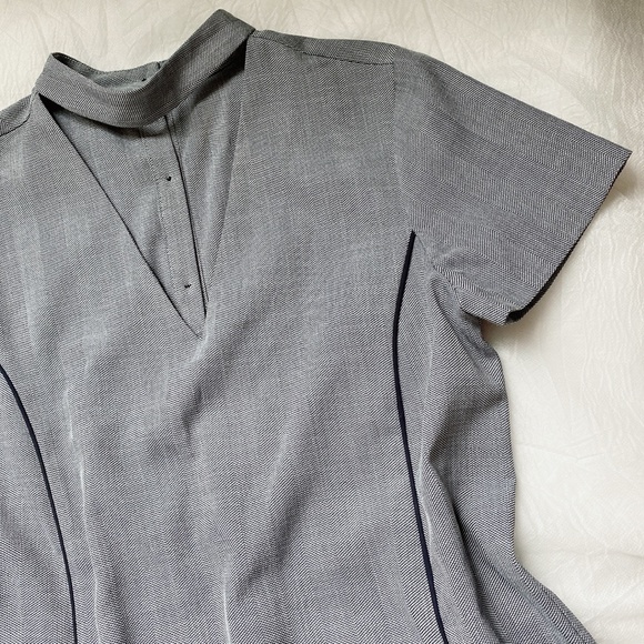 Zara V-Neck Dress With Choker Size S (EUC) - Picture 6 of 8